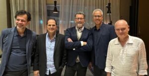 Integrantes do grupo Finest Hour, atração de jazz que se apresenta no fim de semana em Guriri, no Espírito Santo.