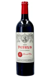 Garrafa de Petrus 2018